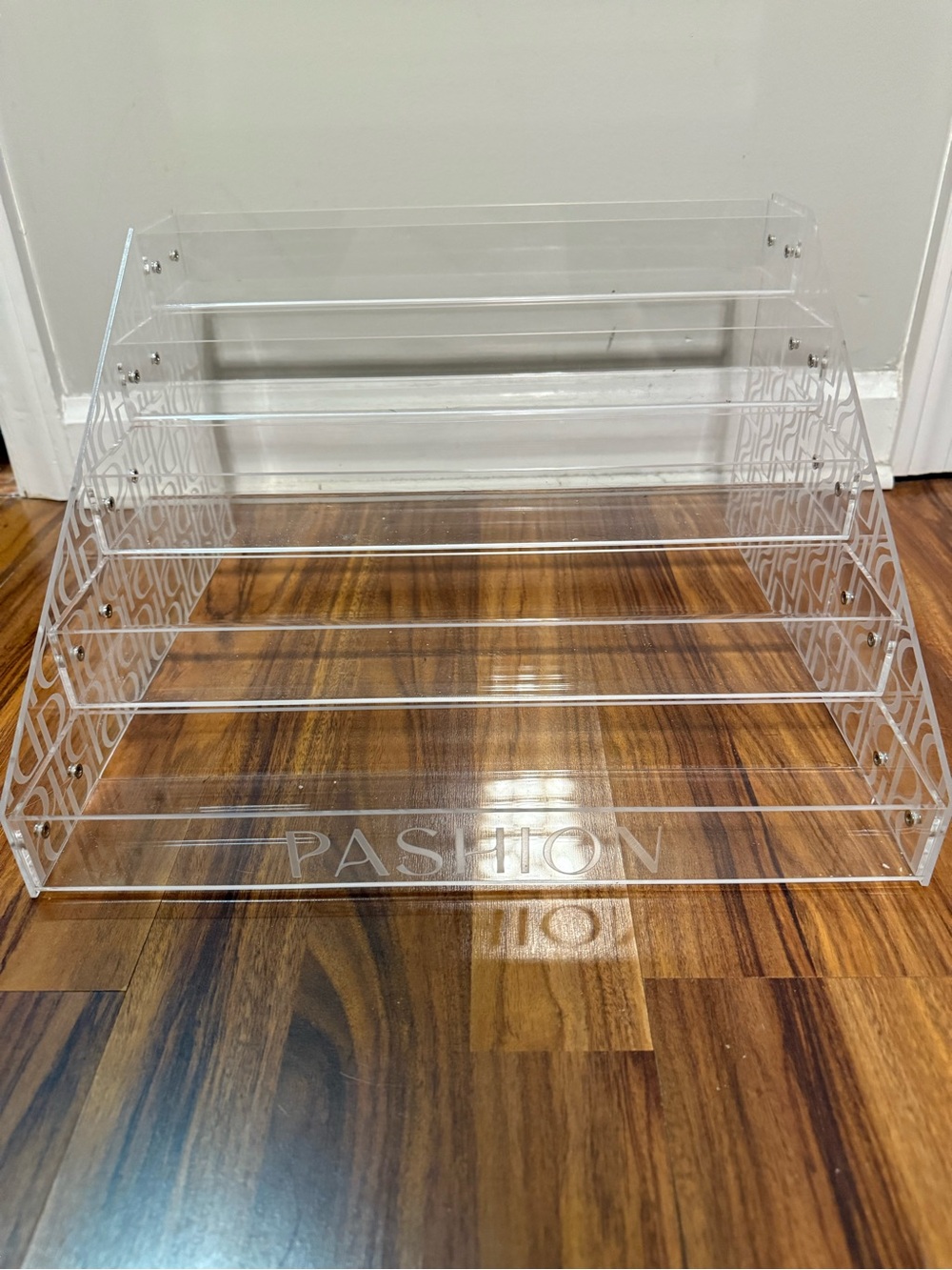 Pashion Footwear Clear Acrylic 5-Tier heel kit organizer